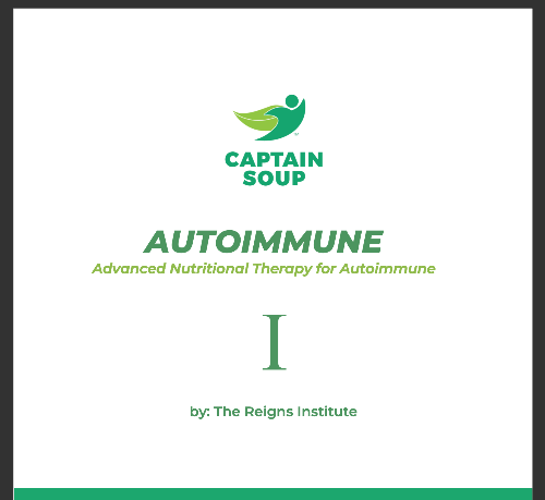 AutoImmune Nutritional Therapy cover page